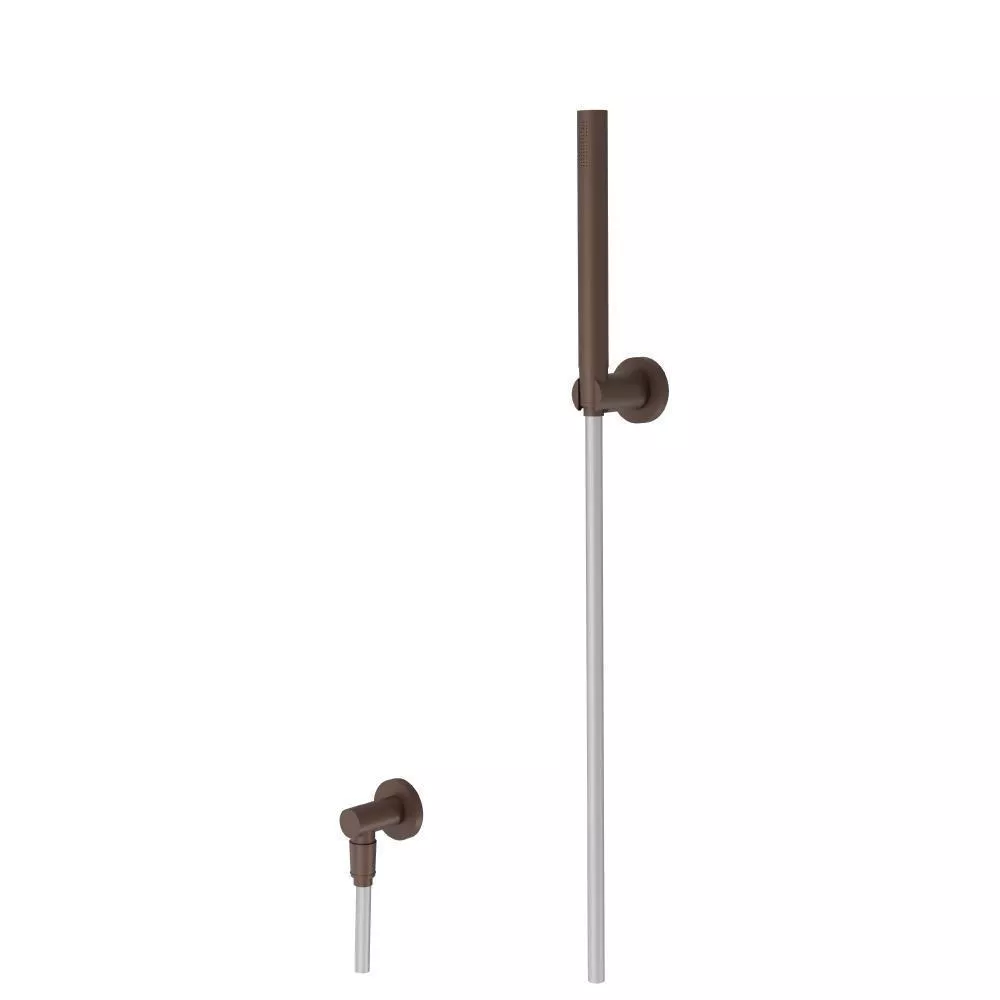 Vortex Brown Hand Shower Set With Wall Elbow, Holder and Hose material
