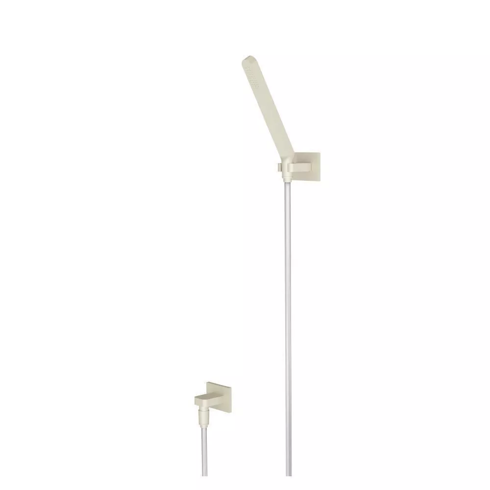 Light Tan Hand Shower Set With Wall Elbow, Holder and Hose material