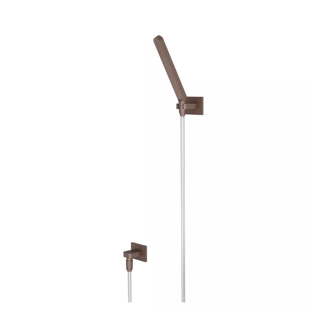 Vortex Brown Hand Shower Set With Wall Elbow, Holder and Hose material