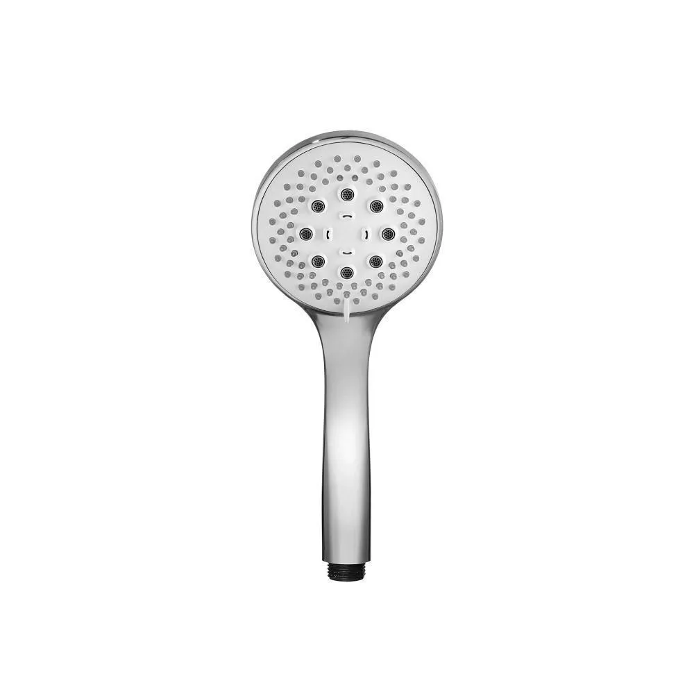Chrome 3-Function ABS Hand Held Shower Head - 100mm material