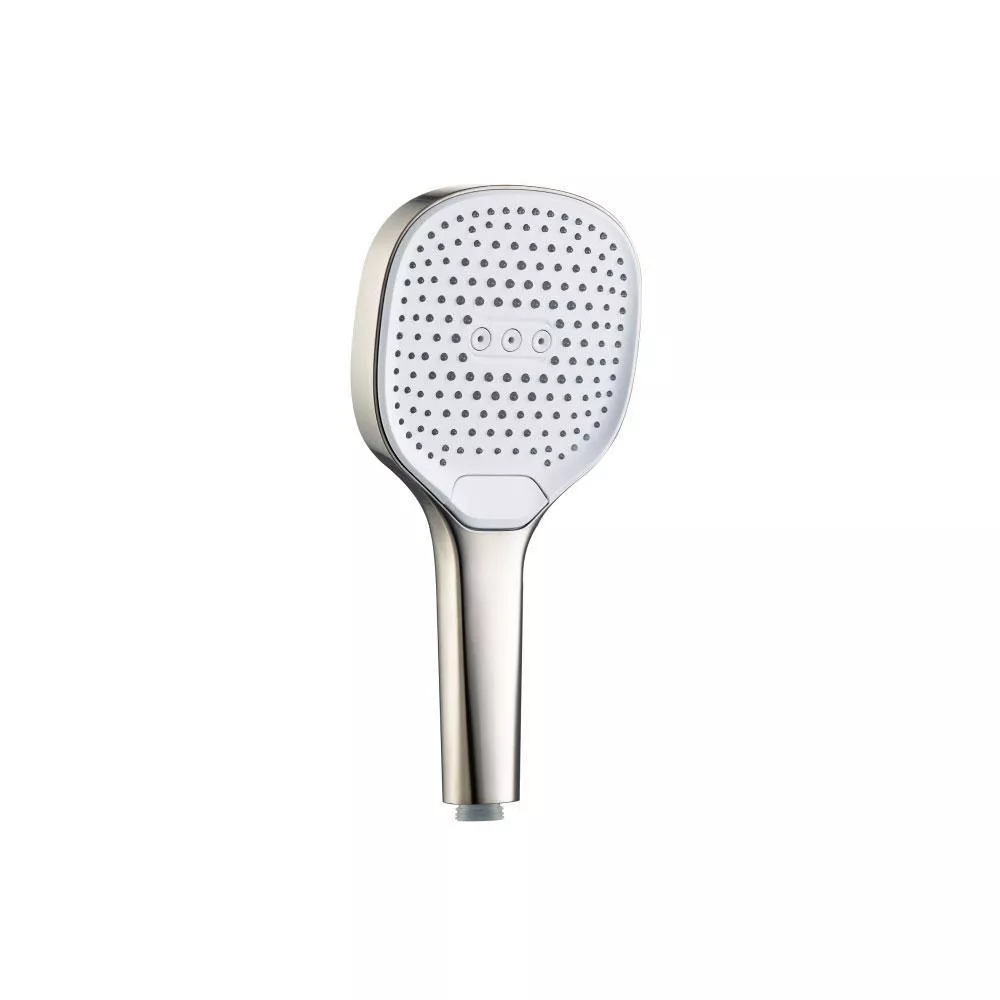Polished Nickel PVD 3-Function ABS Hand Held Shower Head - 120mm material