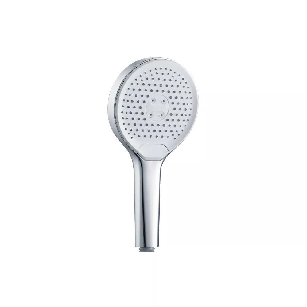 Chrome 3-Function ABS Hand Held Shower Head - 125mm material