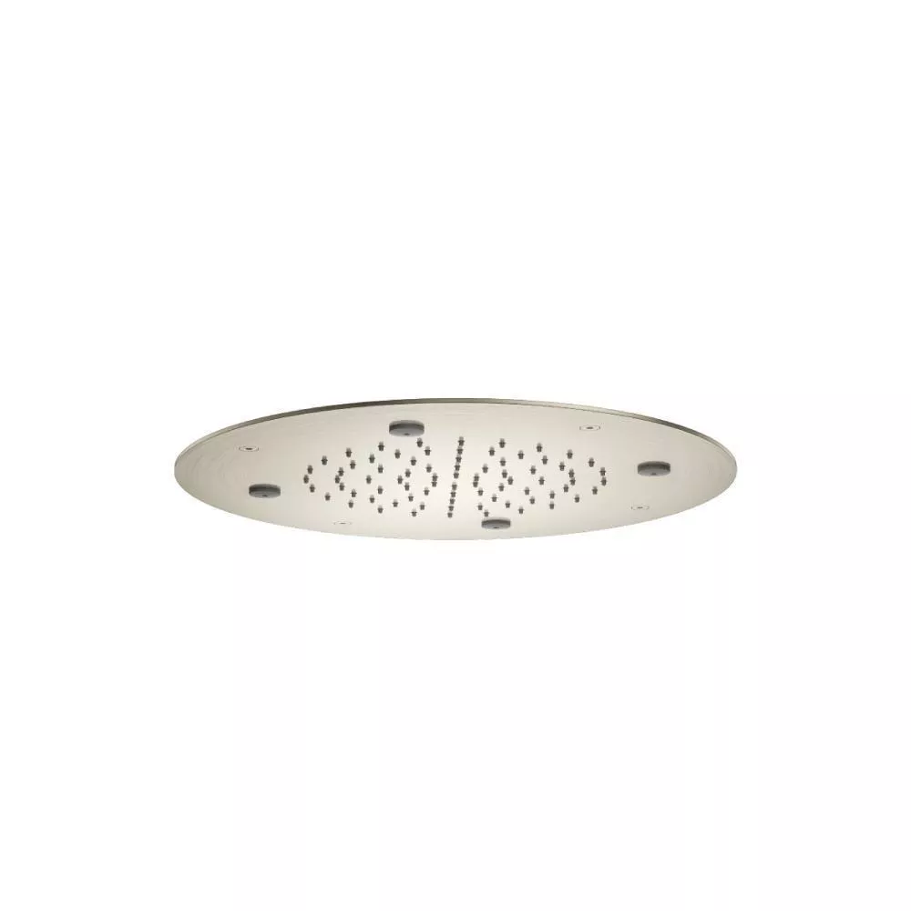 Brushed Nickel PVD 15" Stainless Steel Flush Mount Rainhead With Mist Flow material