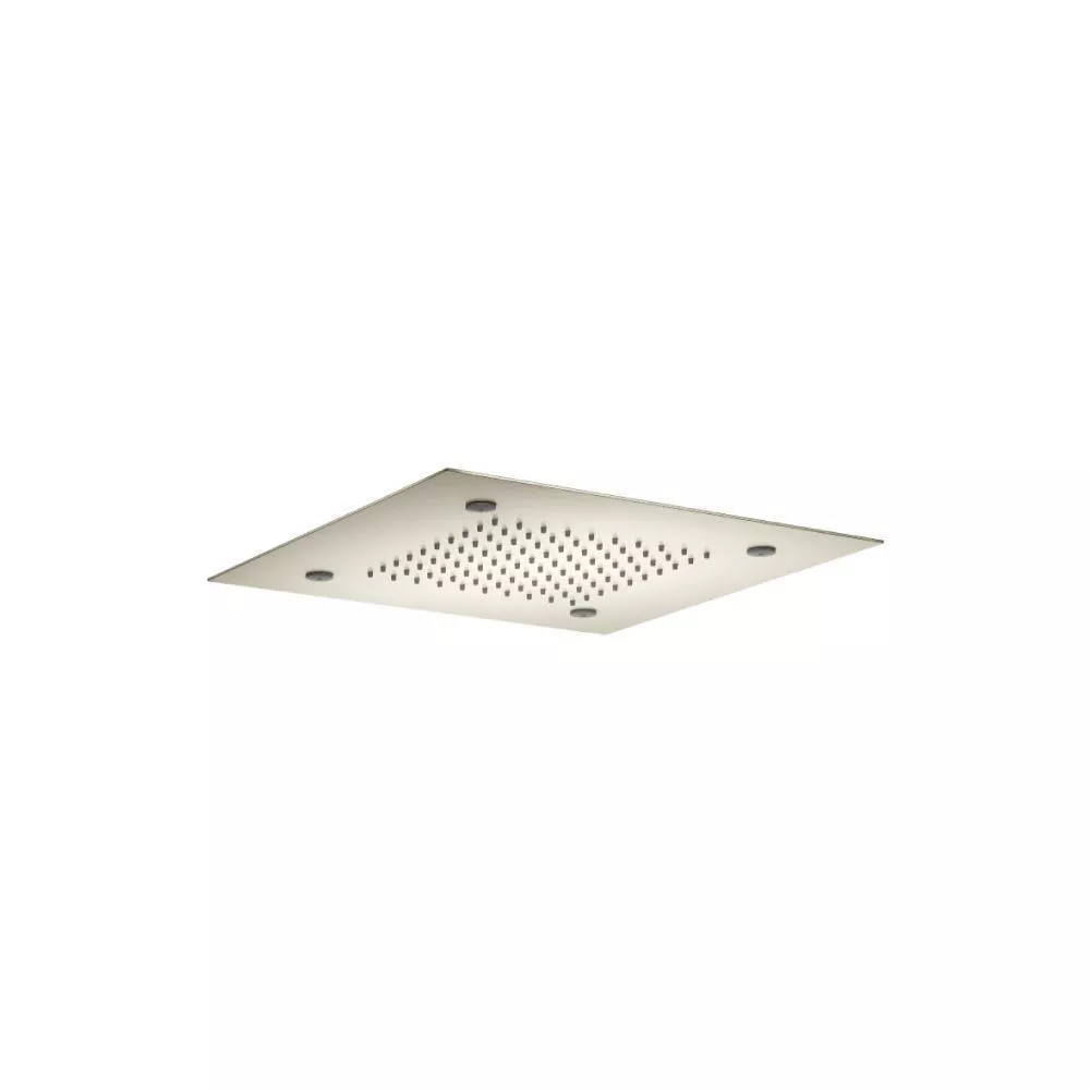 Brushed Nickel PVD 15" Stainless Steel Flush Mount Rainhead With Mist Flow material