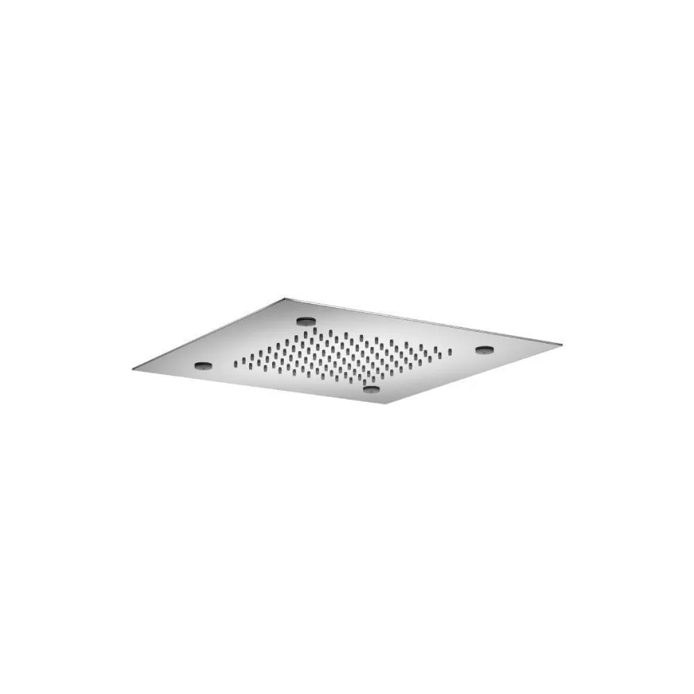 Chrome 15" Stainless Steel Flush Mount Rainhead With Mist Flow material