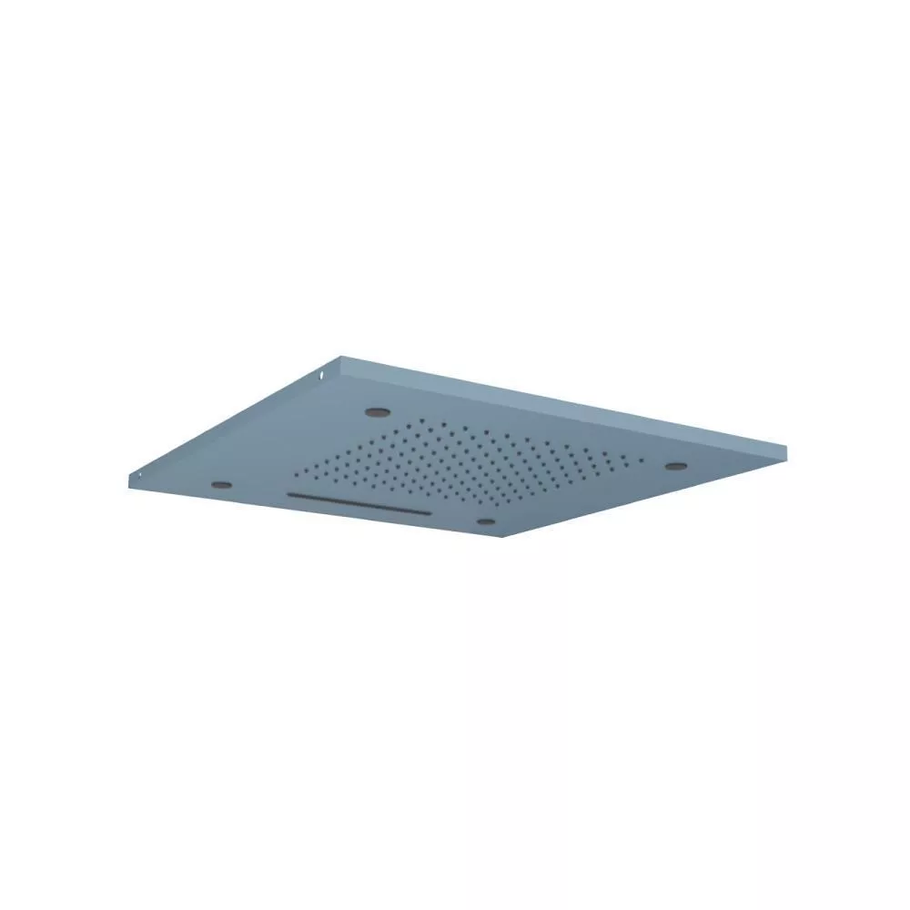 Blue Platinum 20" Stainless Steel Flush Mount Rainhead With Cascade Waterfall & Mist Flow material