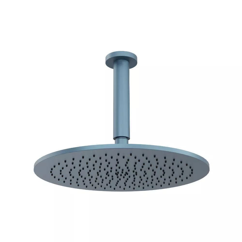 Blue Platinum 12" Rain Head with 6" Ceiling Mount Arm material