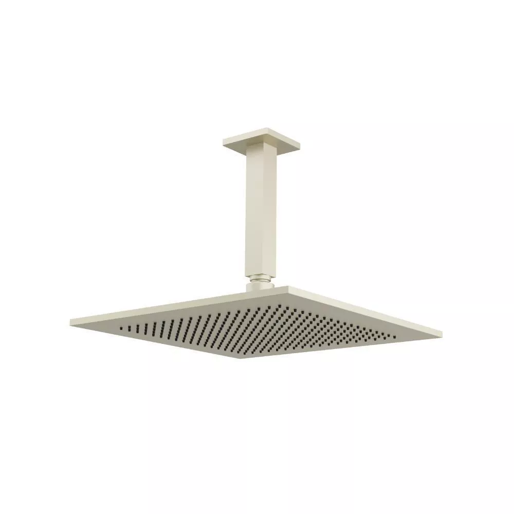 Light Tan 12" Rain Head with 6" Ceiling Mount Arm material