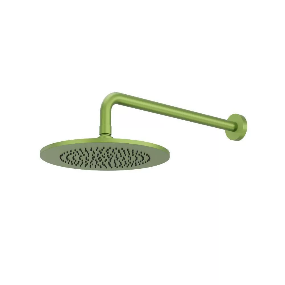 Green 10" Rain Head with 16" Arm material