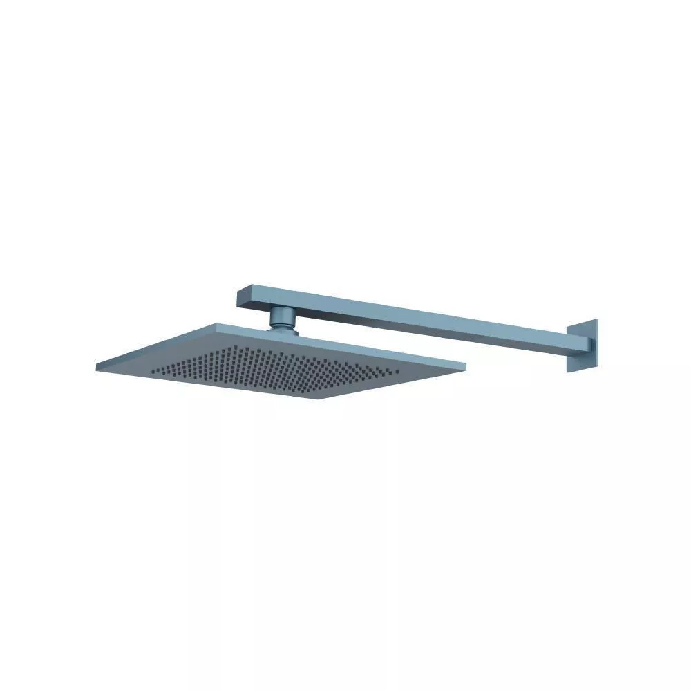 Blue Platinum 10" Rain Head with 16" Arm material