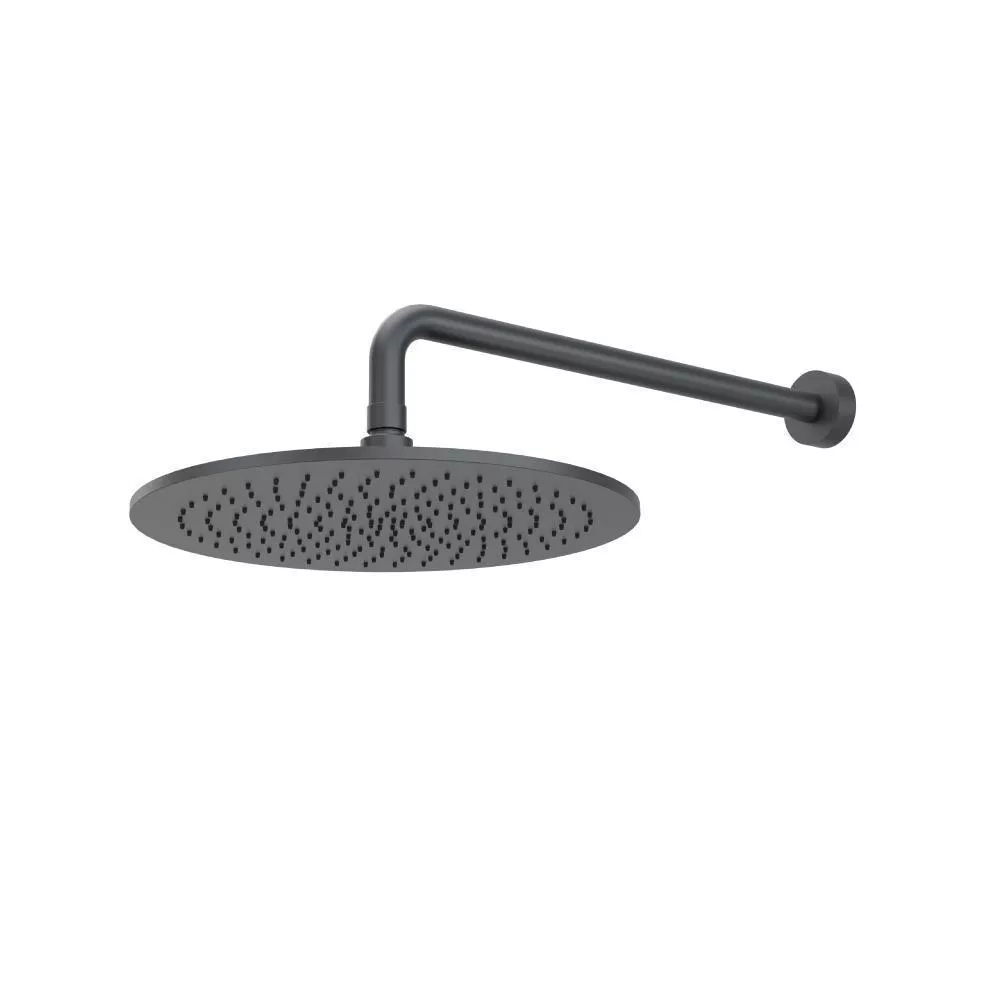 Rock Grey 12" Rain Head with 16" Arm material