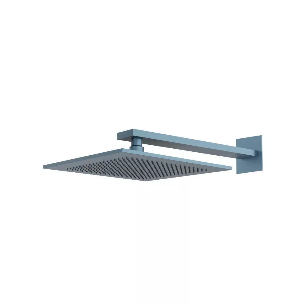 Blue Platinum 12" Rain Head with 16" Arm material