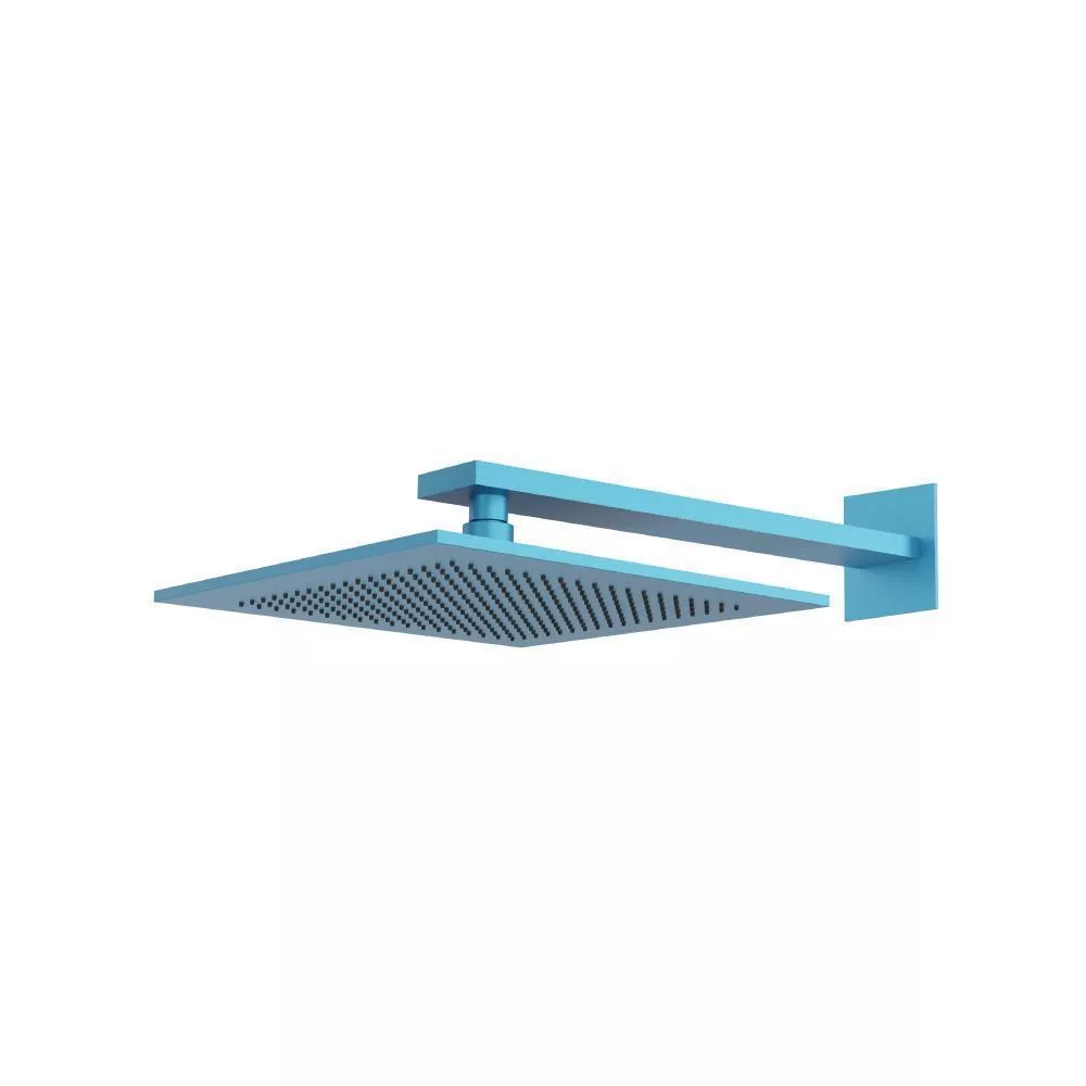 Sky Blue 12" Rain Head with 16" Arm material