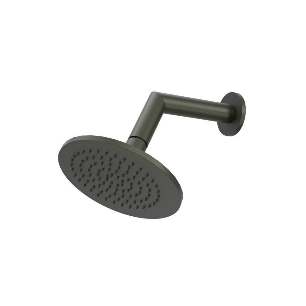 Dark Green 6" Rain Head with 7" Arm material