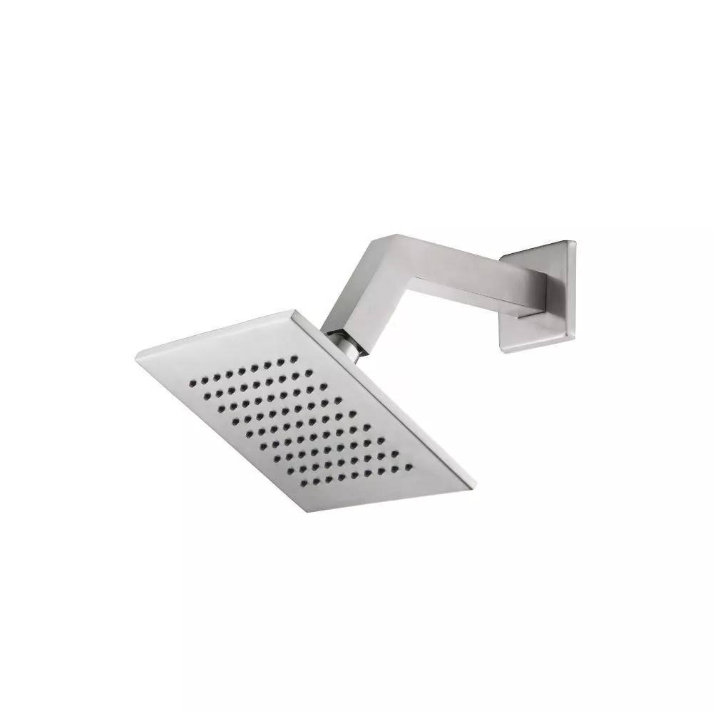 Brushed Nickel PVD 6" Rain Head with 7" Arm material