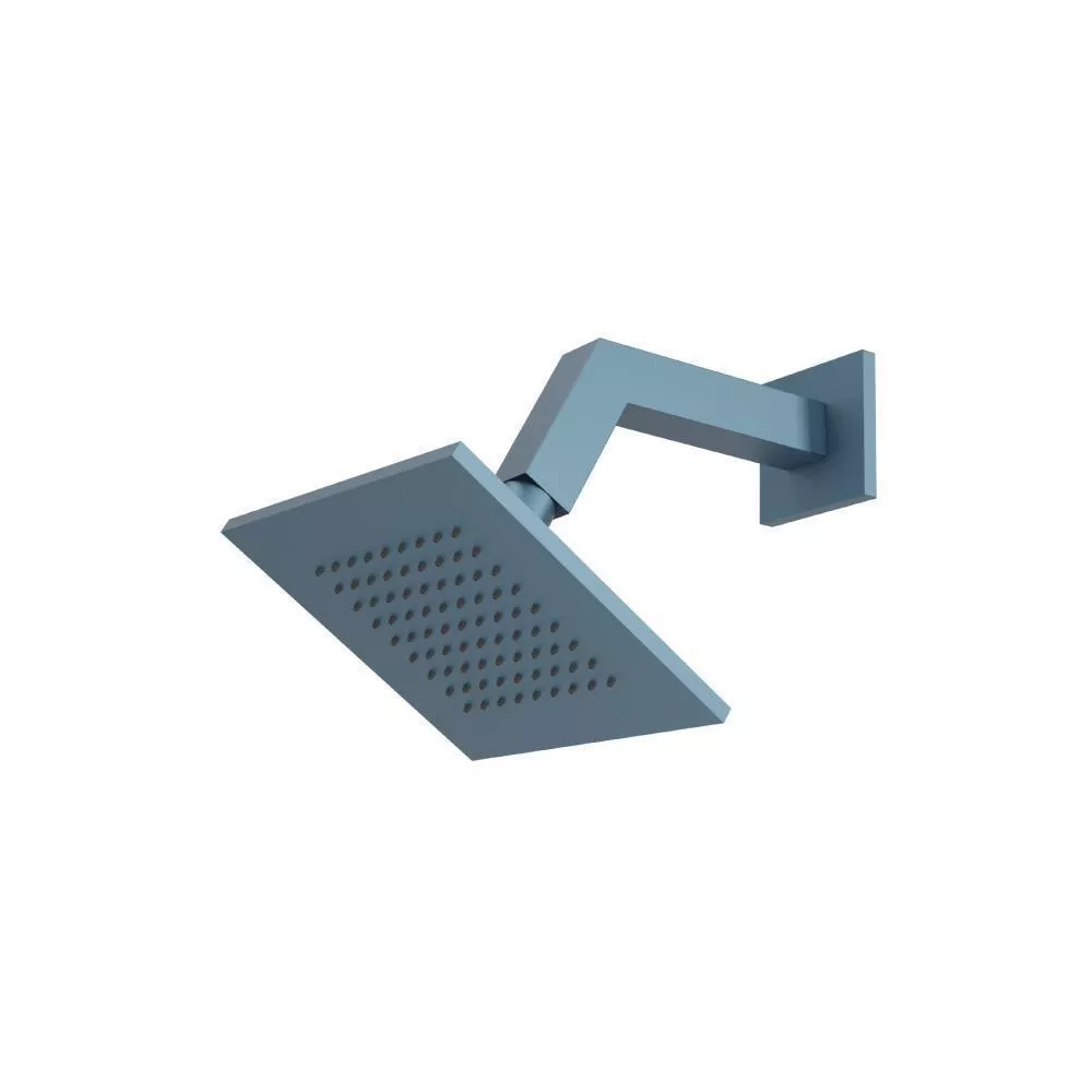 Blue Platinum 6" Rain Head with 7" Arm material