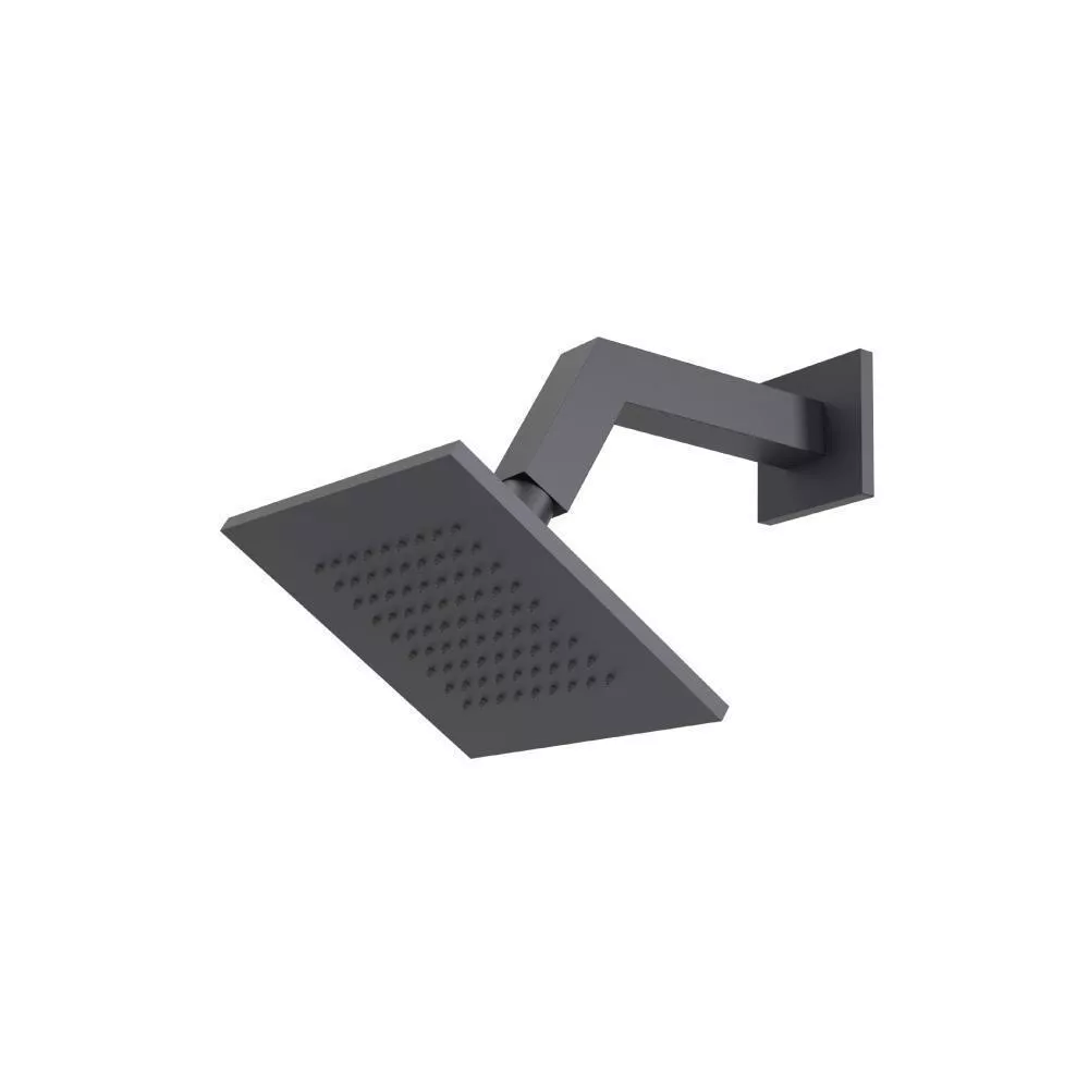 Dark Grey 6" Rain Head with 7" Arm material