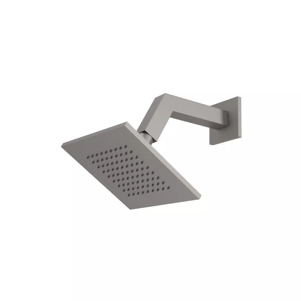 Steel Grey 6" Rain Head with 7" Arm material