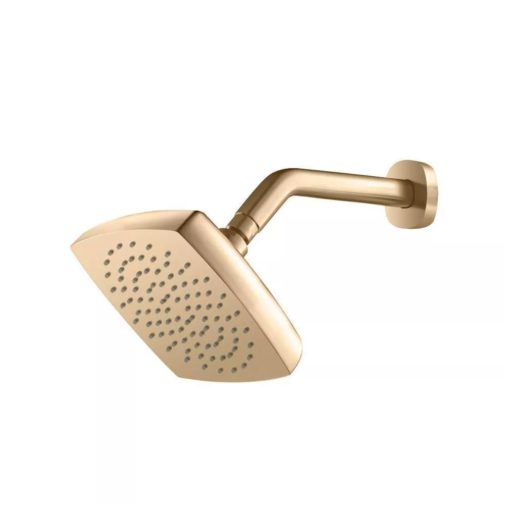 Brushed Bronze PVD 7" Rain Head with 8" Arm material