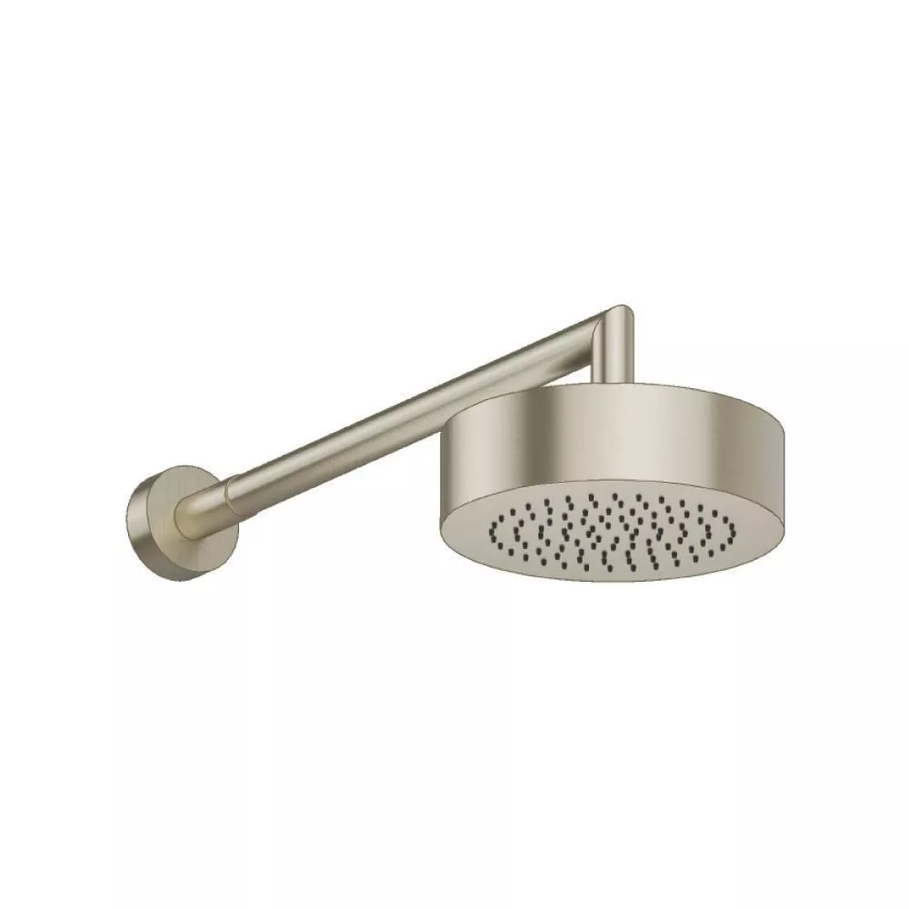 Brushed Nickel PVD 7" Rain Head with 16" Arm material