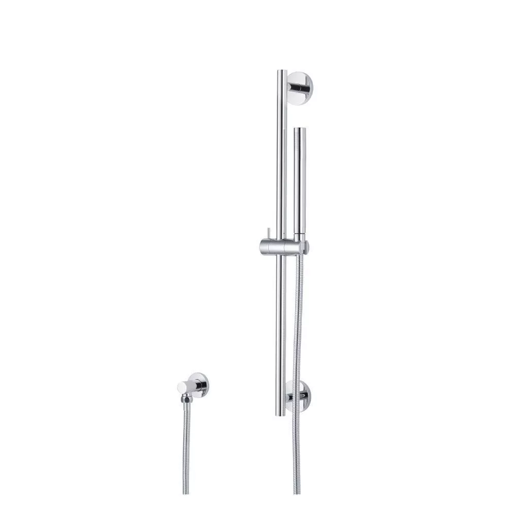 Brushed Nickel PVD Hand Shower Set with Slide Bar and Elbow material
