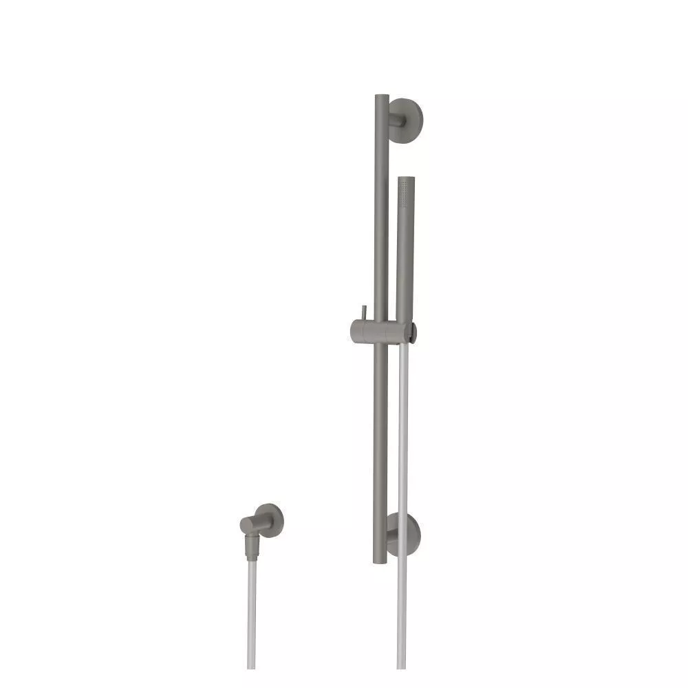Steel Grey Hand Shower Set with Slide Bar and Elbow material