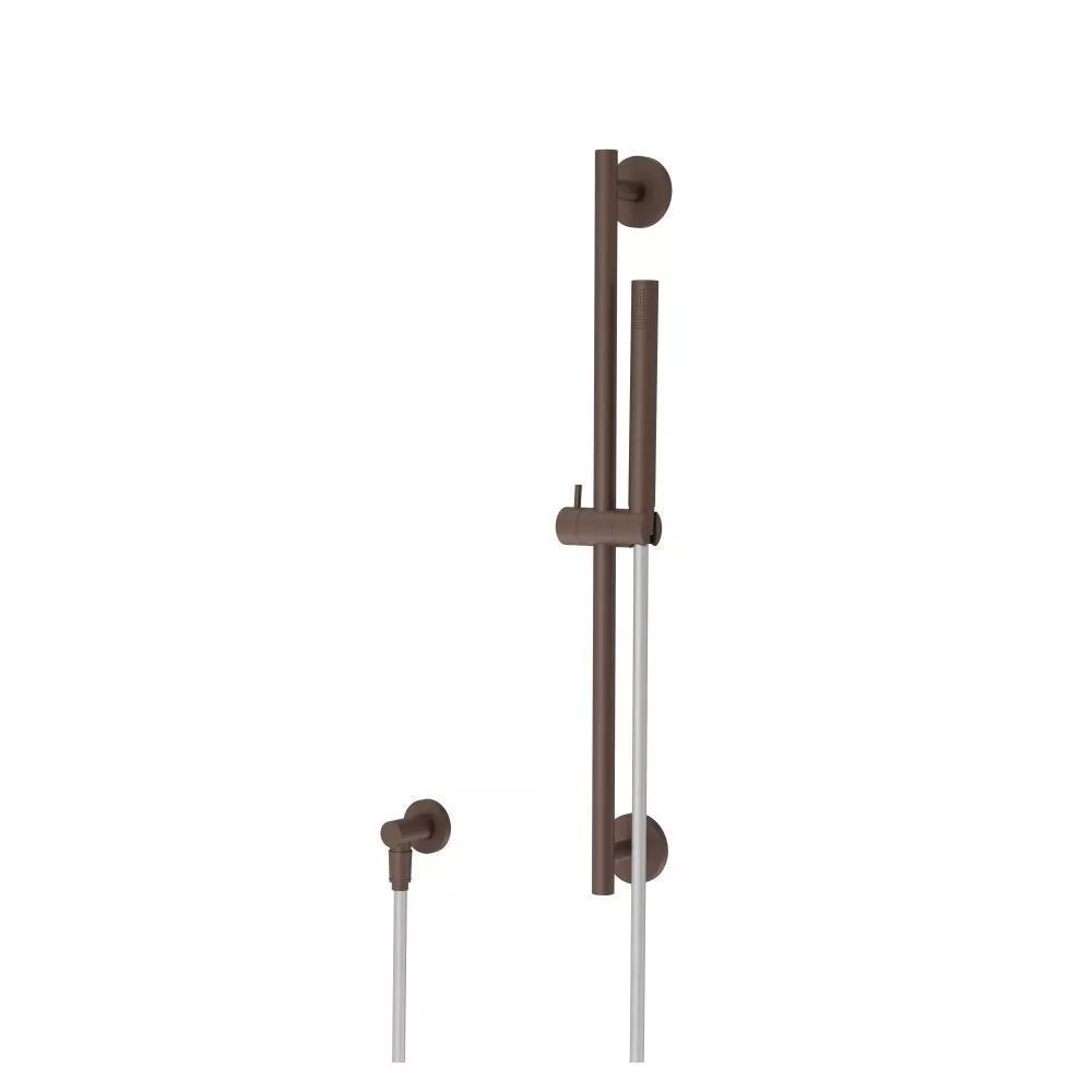 Vortex Brown Hand Shower Set with Slide Bar and Elbow material