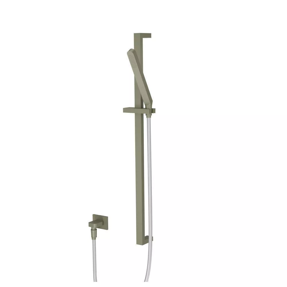 Army Green Hand Shower Set with Slide Bar and Elbow material
