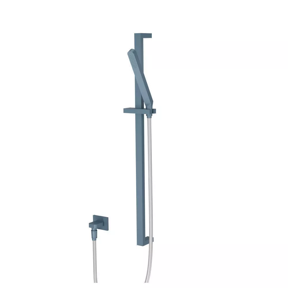 Blue Platinum Hand Shower Set with Slide Bar and Elbow material