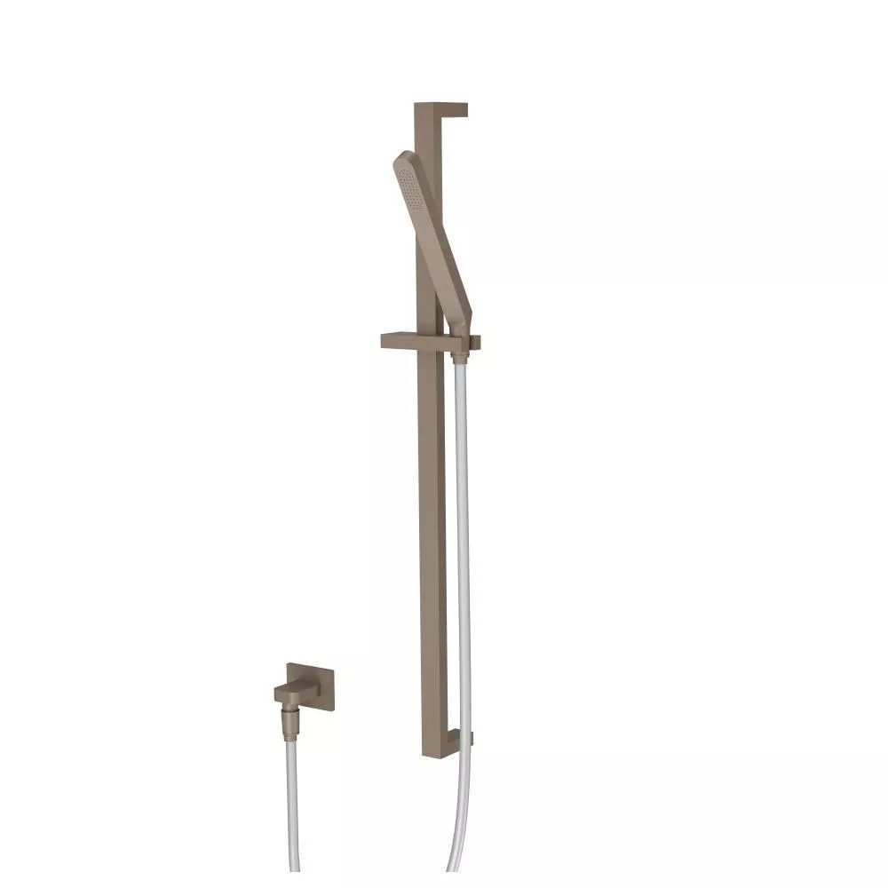 Dark Tan Hand Shower Set with Slide Bar and Elbow material