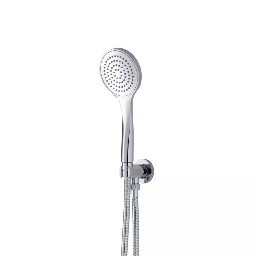 Chrome Hand Shower Set with Holder and Elbow Combo material