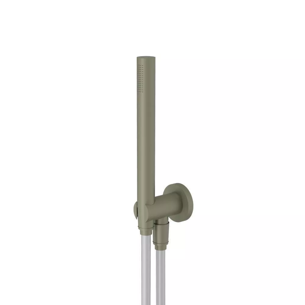 Army Green Hand Shower Set with Holder and Elbow Combo material