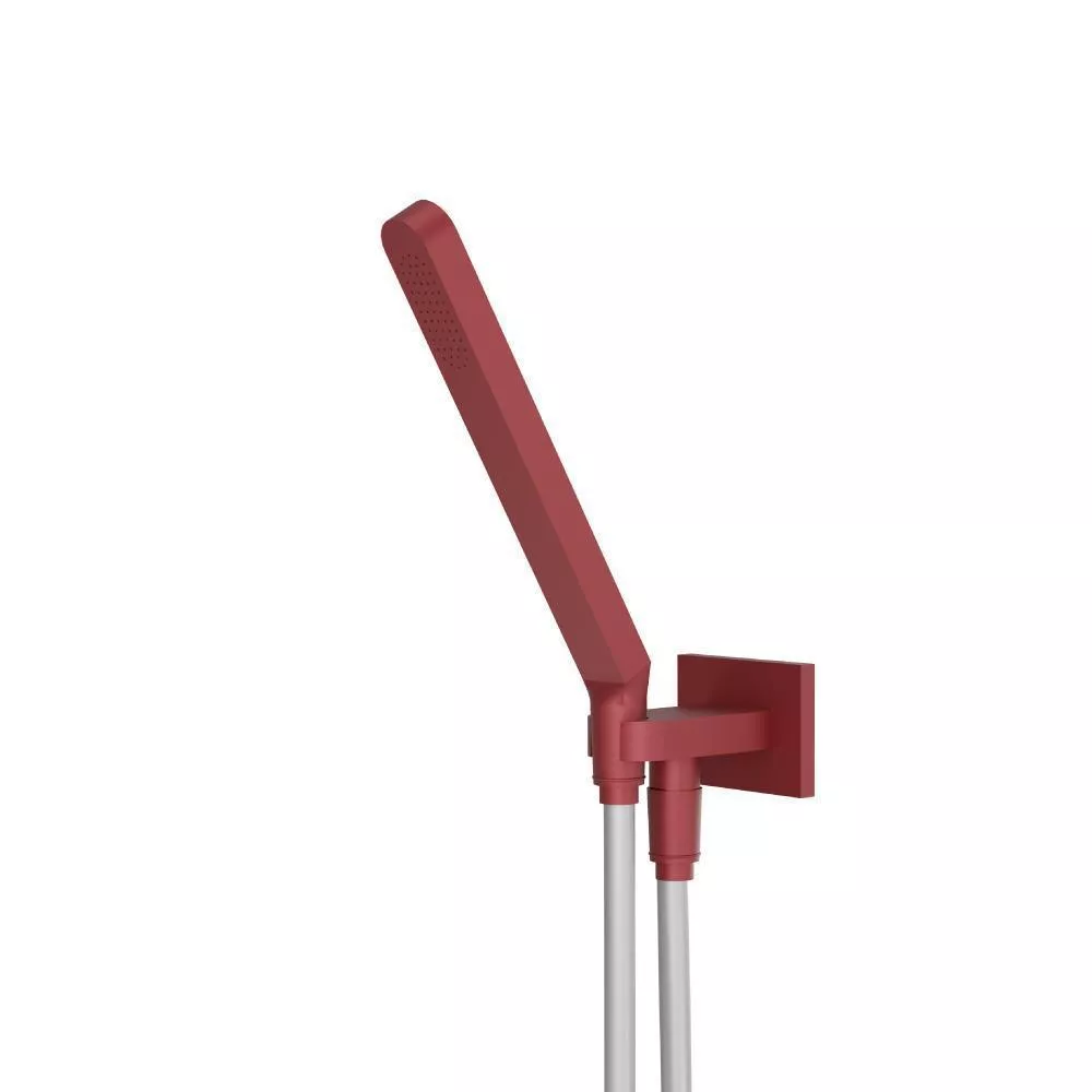 Crimson Hand Shower Set with Holder and Elbow Combo material