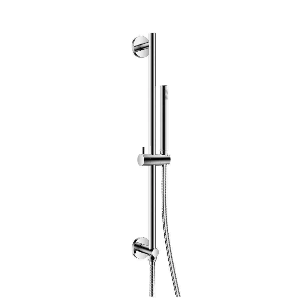 Polished Nickel PVD Hand Shower Set with Slide Bar, Integrated Elbow & Hose material