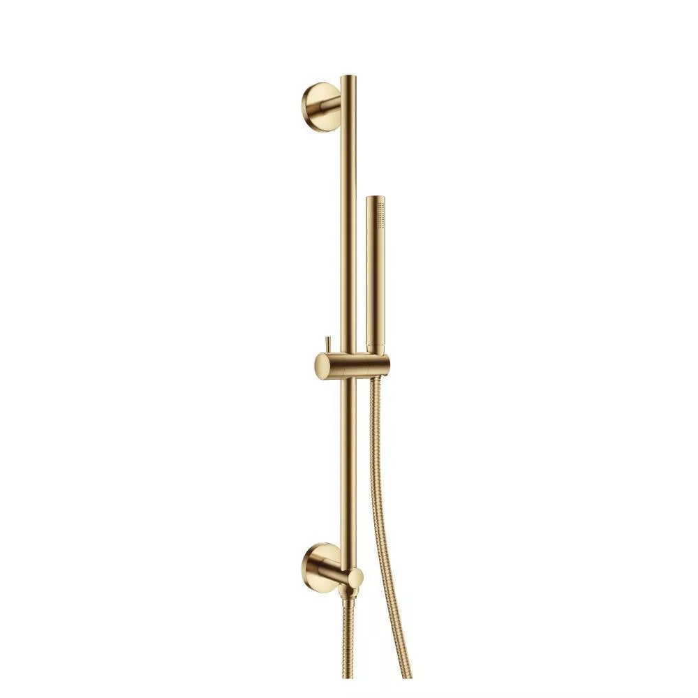 Satin Brass PVD Hand Shower Set with Slide Bar, Integrated Elbow & Hose material