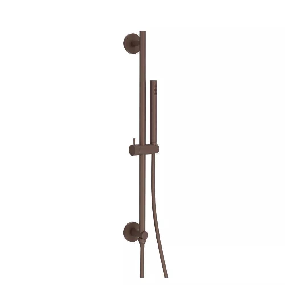 Vortex Brown Hand Shower Set with Slide Bar, Integrated Elbow & Hose material