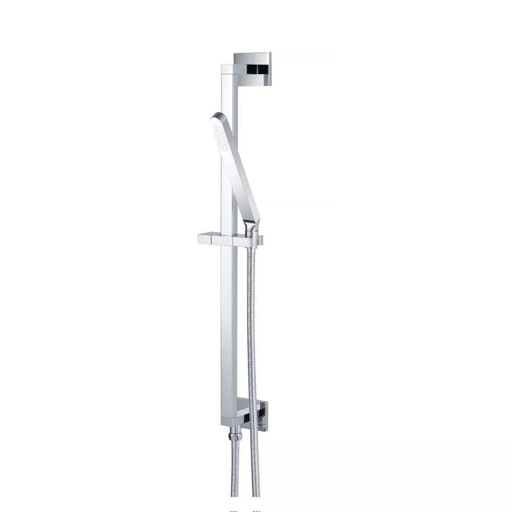 Chrome Hand Shower Set with Slide Bar, Integrated Elbow & Hose material