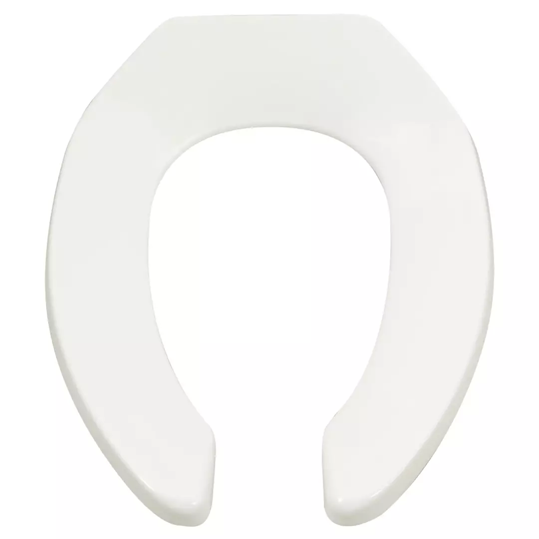 Commercial Heavy Duty Open Front Elongated Toilet Seat With EverClean® Surface material