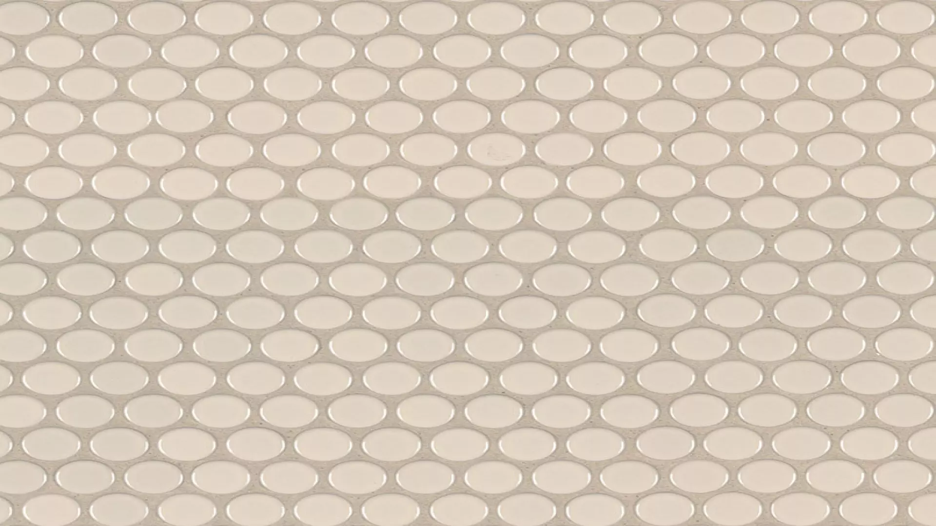 Almond Glossy Penny Round Mosaic material