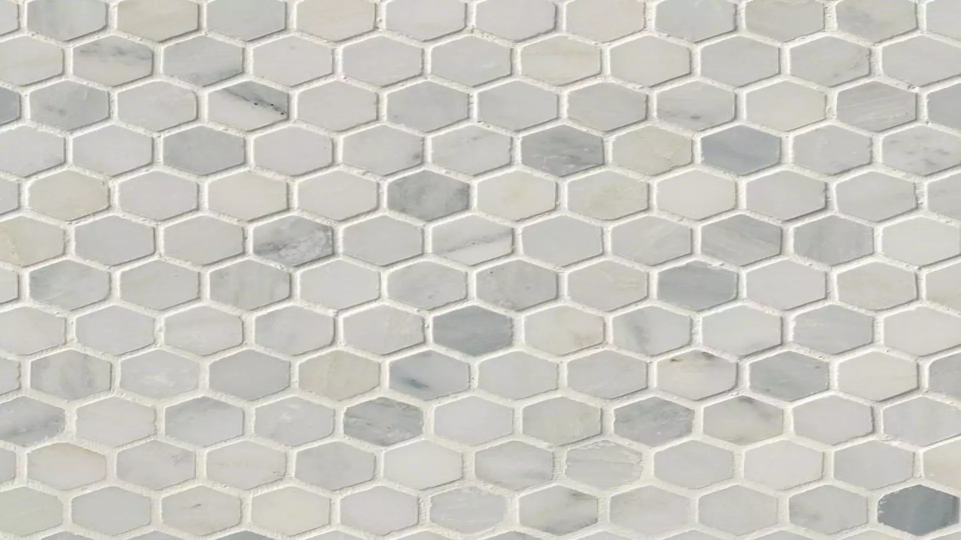 Arabescato Carrara 1" Hexagon Honed material