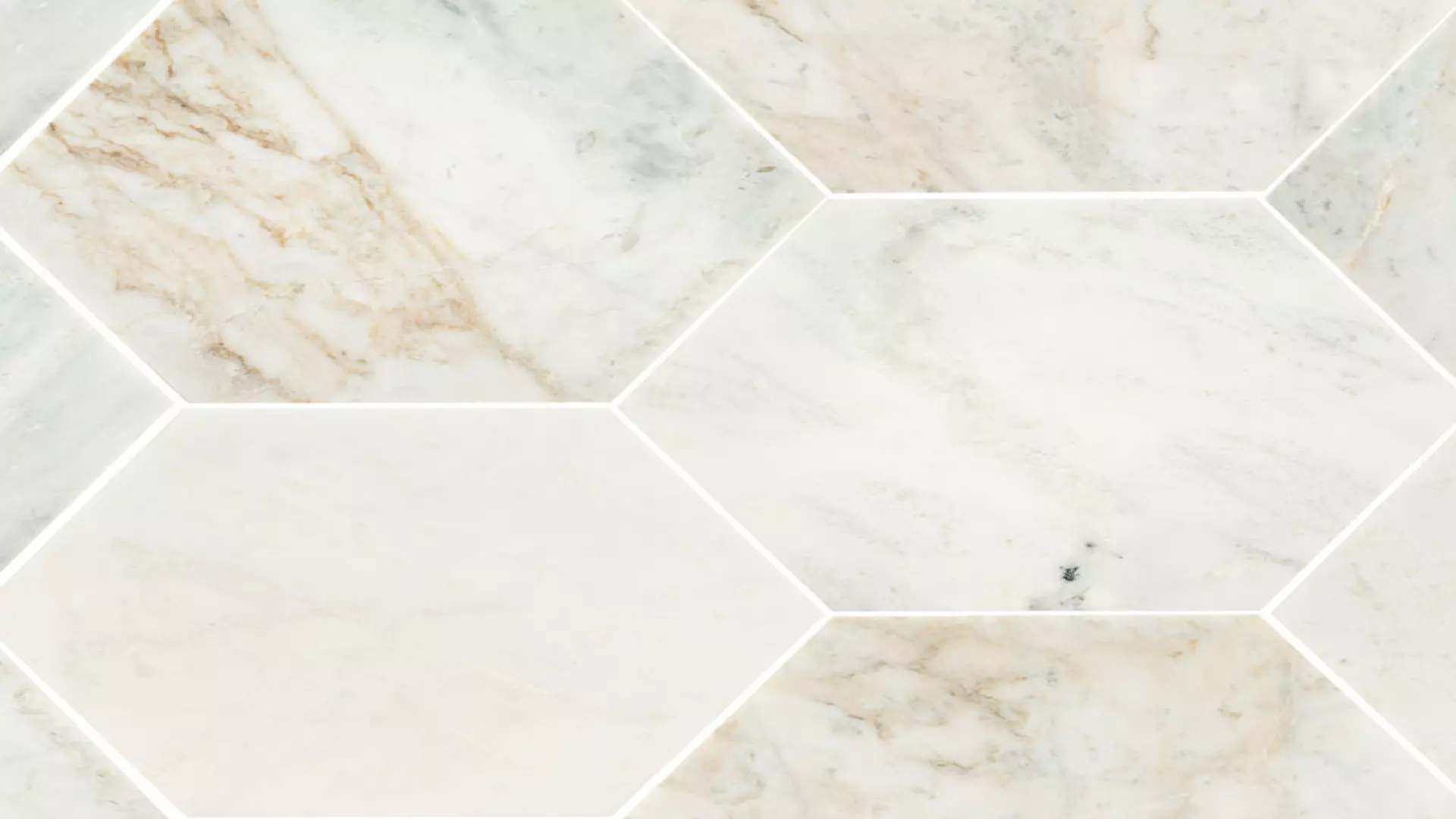 Arabescato Venato 8" Hexagon Honed material