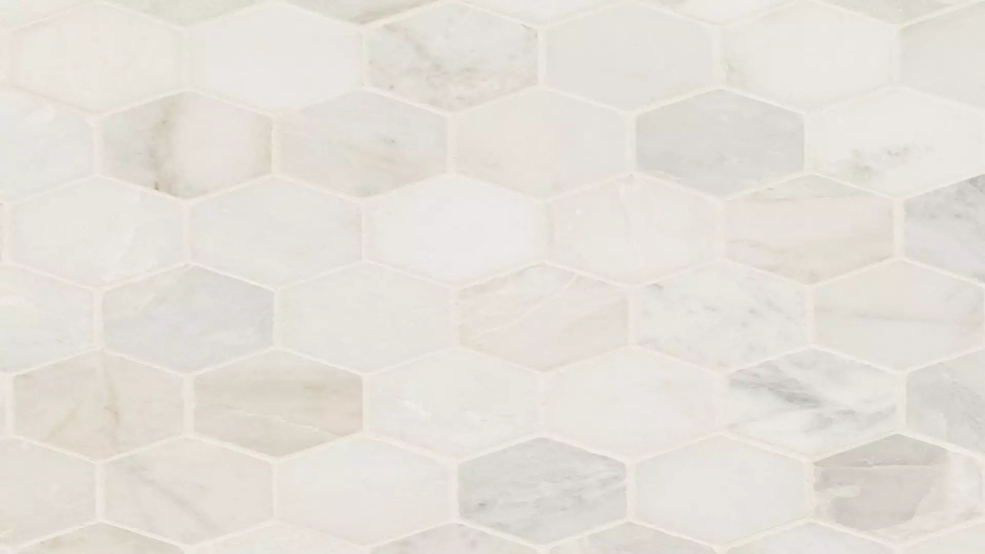 Arabescato Venato White 2" Hex Honed material