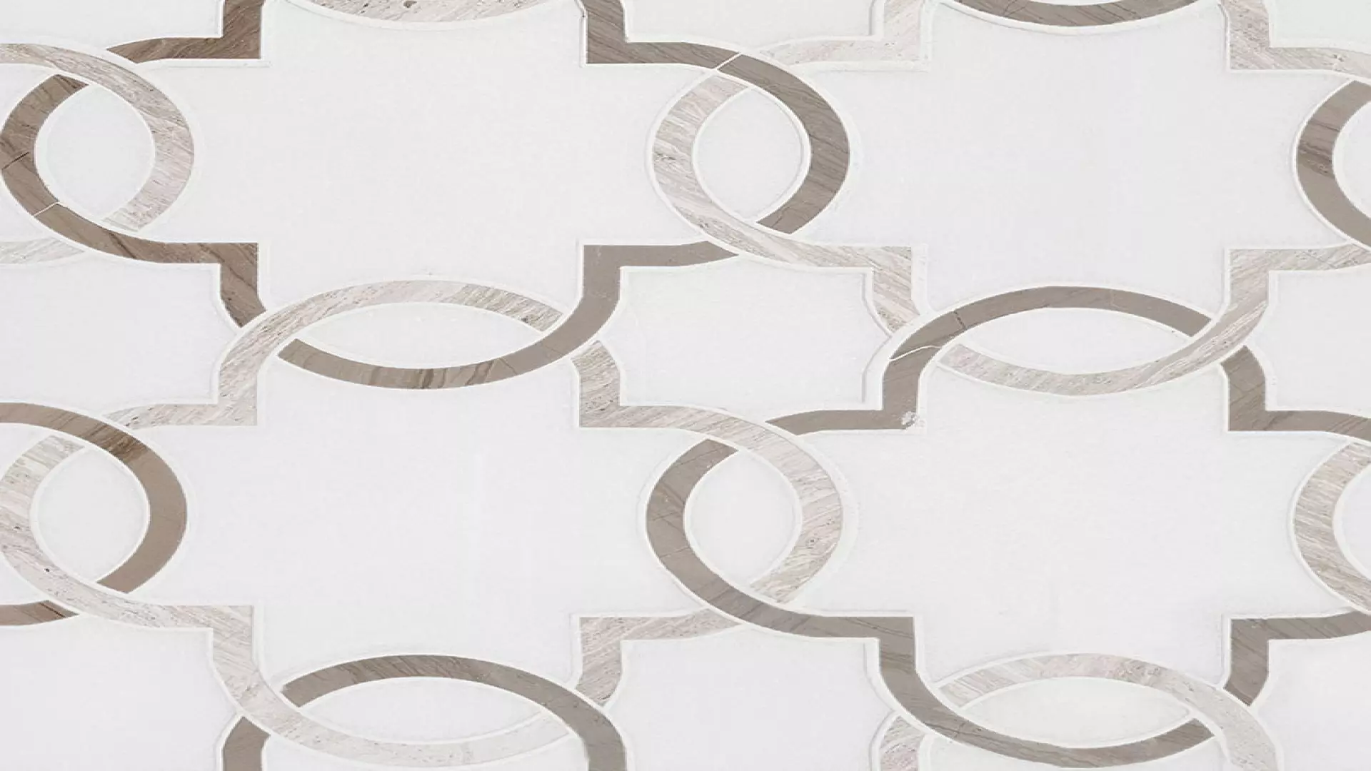 Bianco Quatrefoil Polished 10 mm material