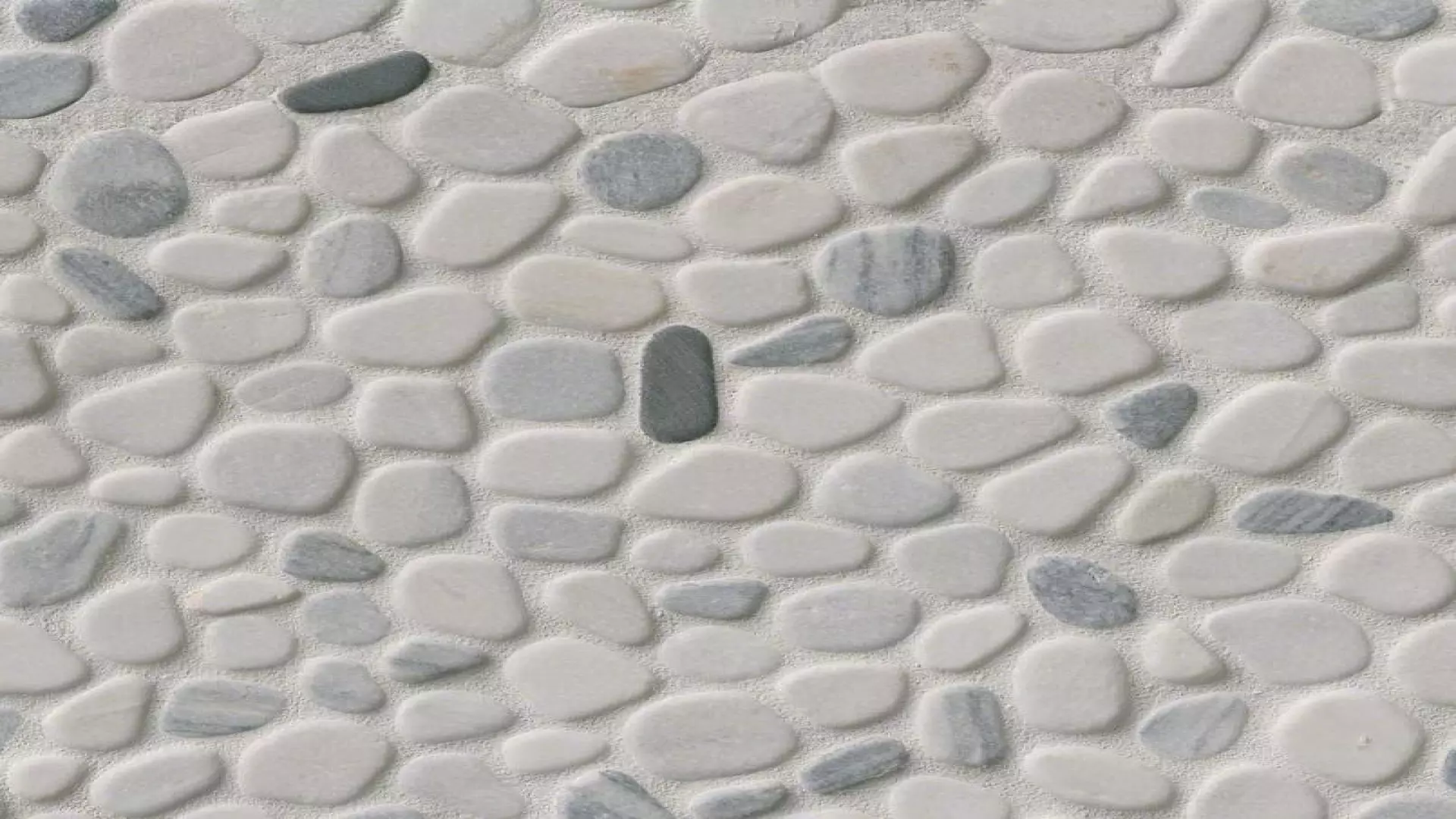 Black And White Pebbles Pattern Tumbled material