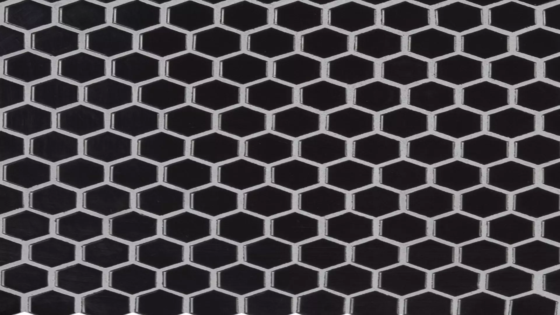 Black Glossy 1" Hex 6 mm material