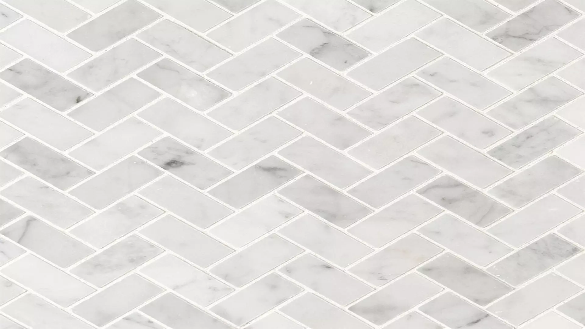 Carrara White 1X2 Herringbone Honed material