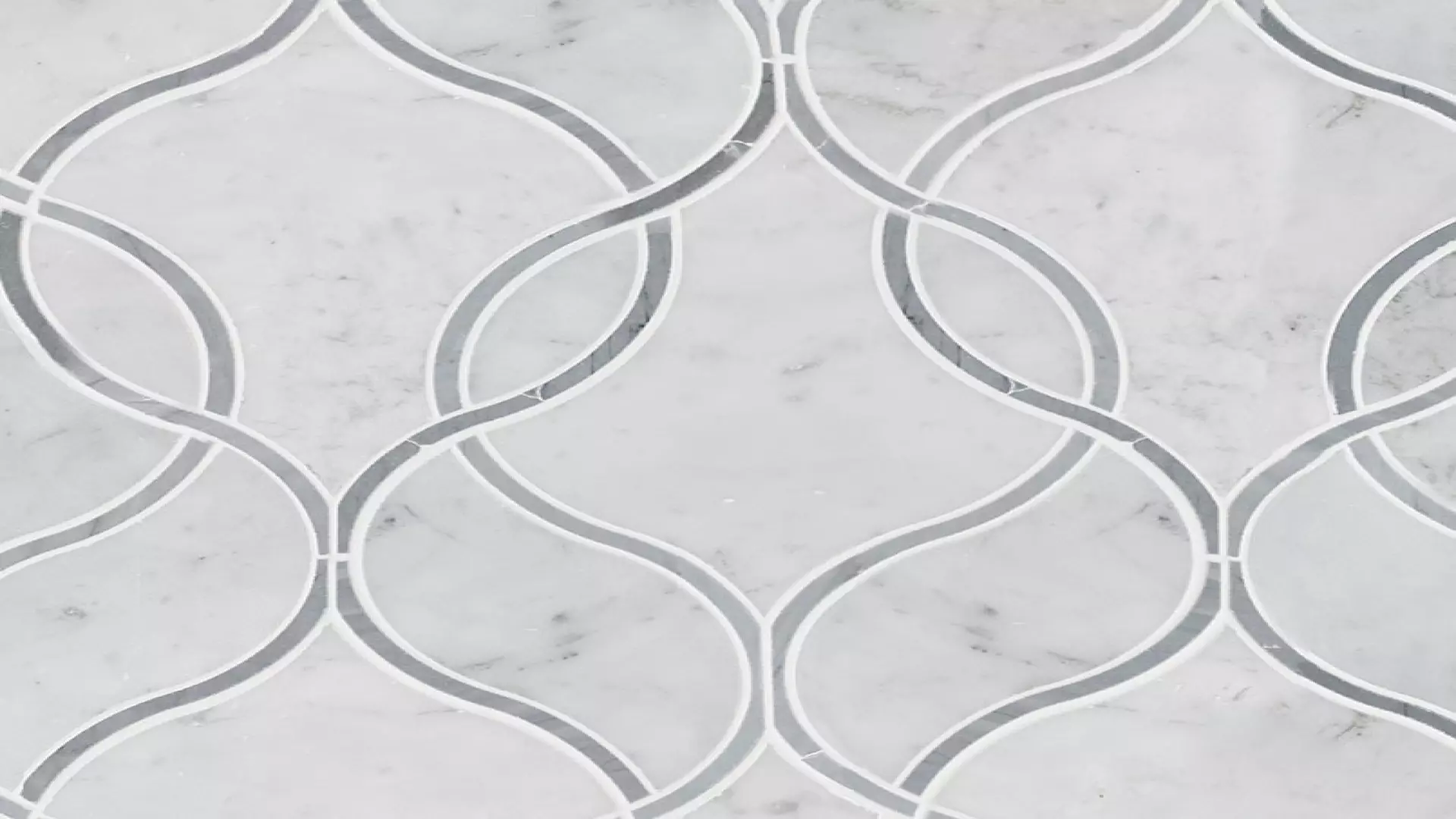 Carrara White Ellipsis Polished 10 mm material