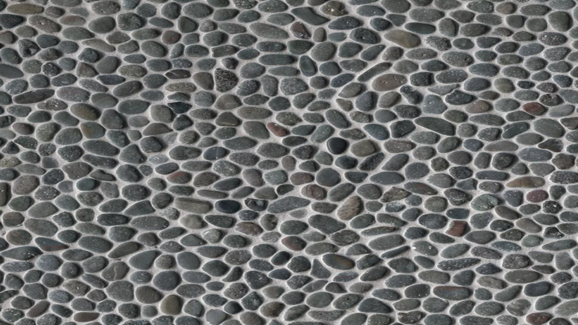Noir Ash Mini Pebble Tumbled material