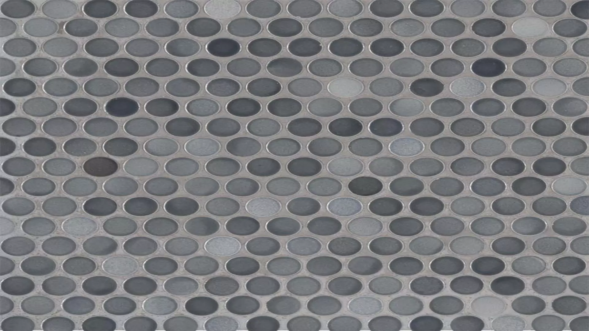 Penny Round Grigio Mix Glossy material