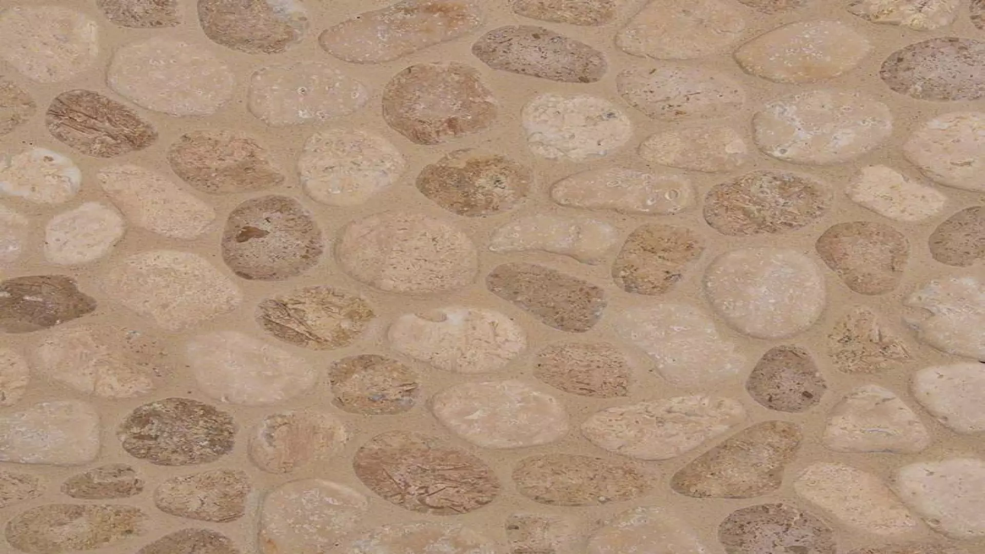 Travertine Blend Pebbles 10 mm material